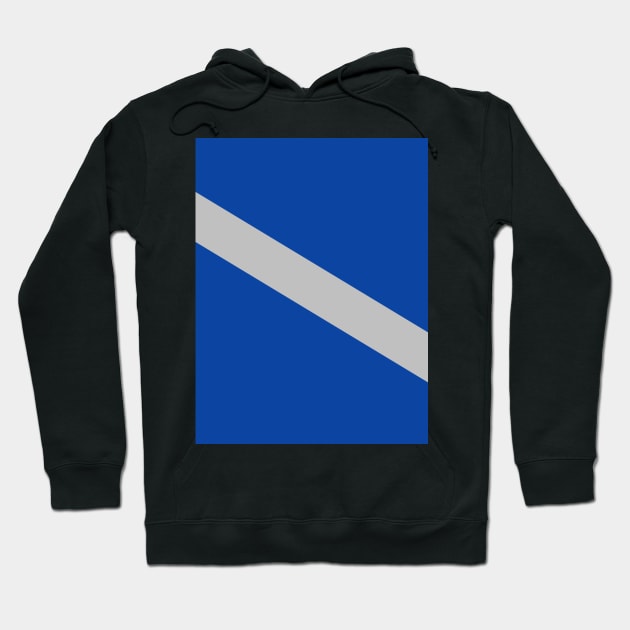 Las Vegas City Flag Blue Silver Sash Hoodie by Culture-Factory